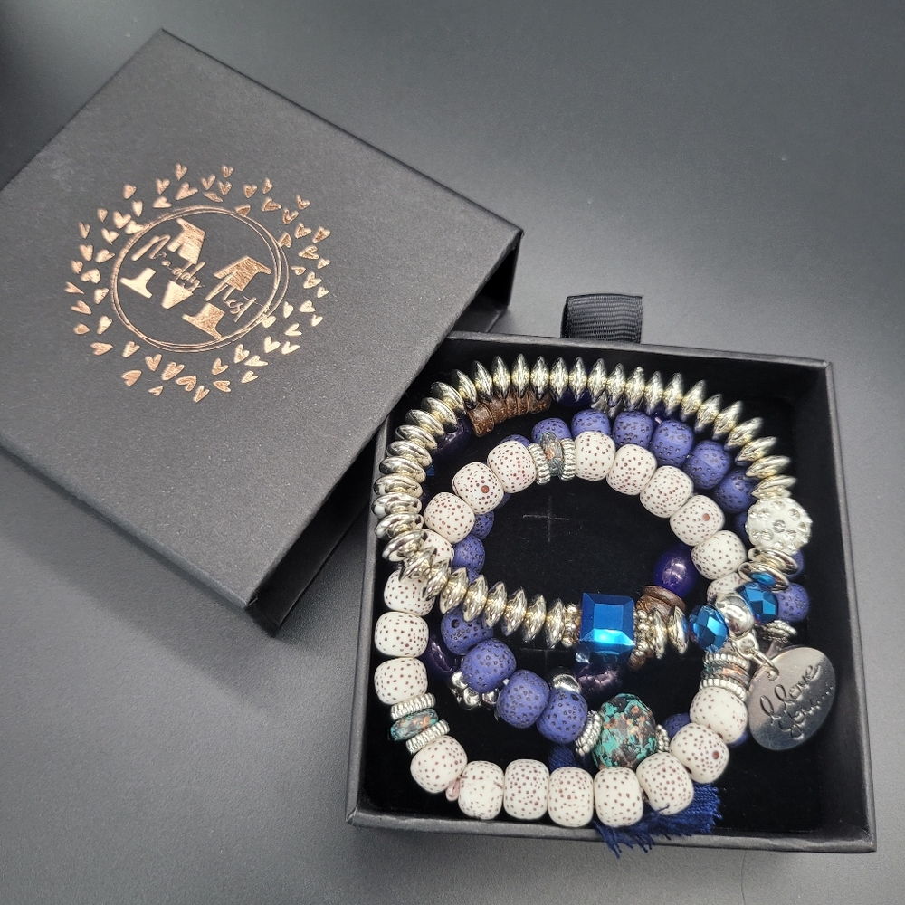 Multilayer Natural Stone Charm Tassel